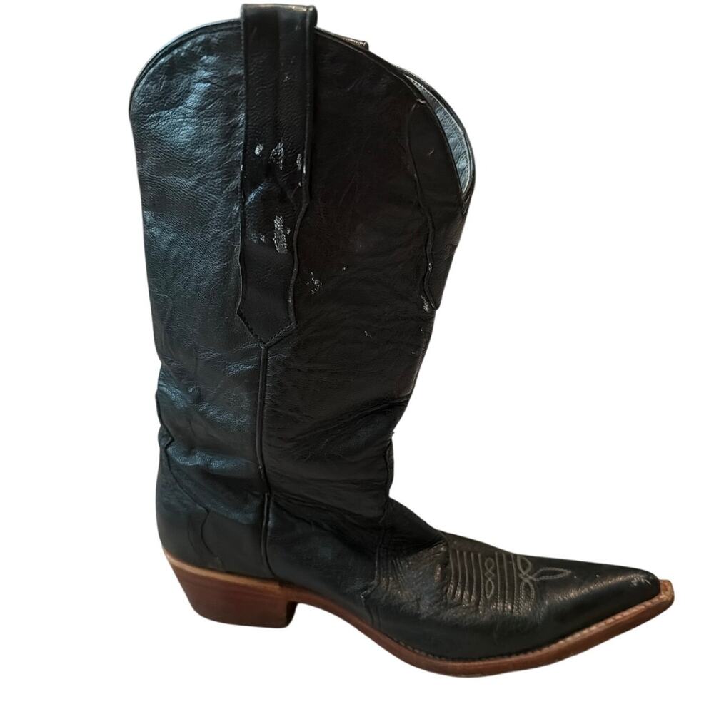 Los Altos Western Cowboy Boot Women US Size 8.5 M LEFT BOOT ONLY Ostrich